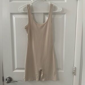 Beige Seamless Romper